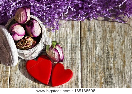 Background or greeting card for Valentine's Day. There is space for text.