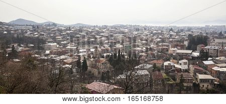 View of Kutaisi the second largest city and the legislative capital of Georgia.