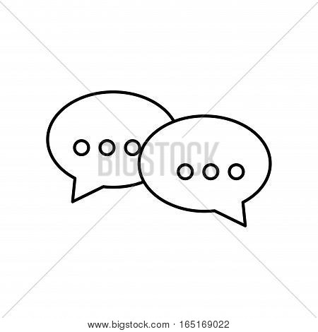 Chat bubbles speakbox icon vector illustration graphic design