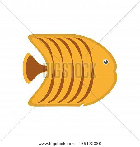 yellow butterfly fish aquarium vector illustration eps 10