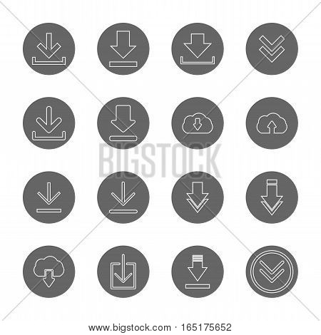 download thin line icons set,vector Illustration EPS10