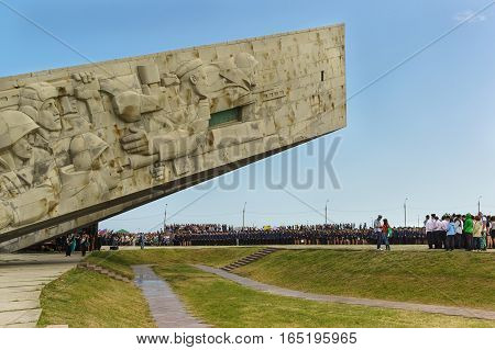 NOVOROSSIYSK RUSSIA - MAY 08.2016: memorial 
