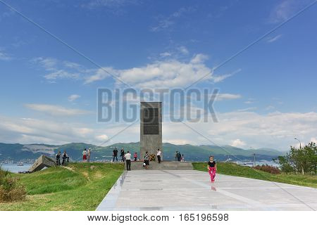 NOVOROSSIYSK RUSSIA - MAY 08.2016: memorial 