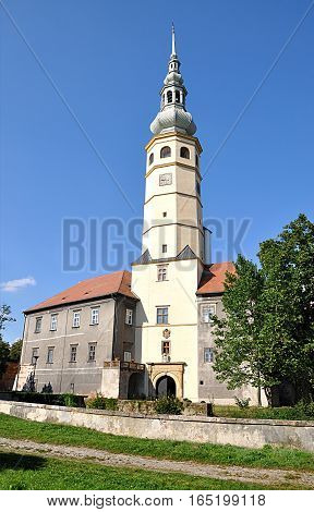 Church and Castle Tovacov, Moravia, Czech Republic, Europe
