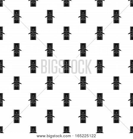 Airstrip with airplane pattern. Simple illustration of airstrip with airplane vector pattern for web