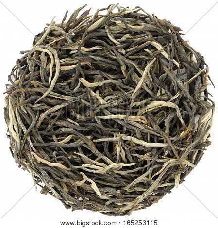 Yunnan Pine Needles green tea closeup macro