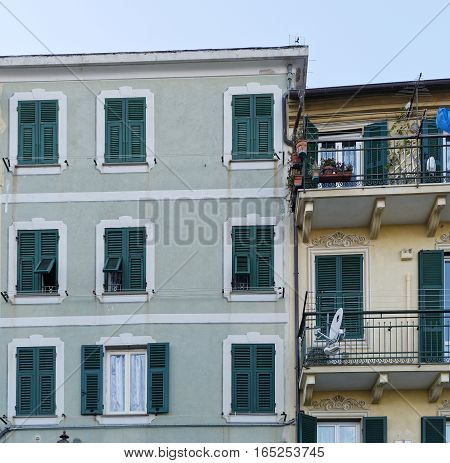 facade of a beautiful building in arenzano