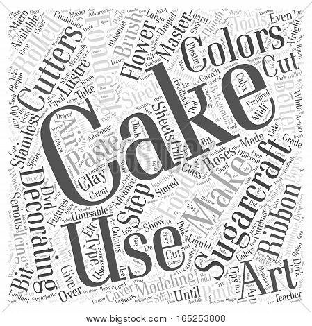 Cake Decorating How To Master Sugarcraft Word Cloud Concept