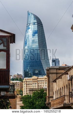 Flame Towers: View From Old Town