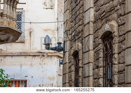 Panoramic View Of Baku Old Town.