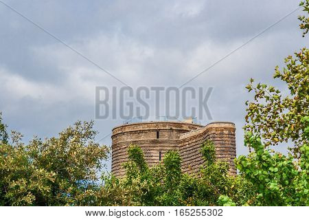 Panoramic View Of Baku Old Town.