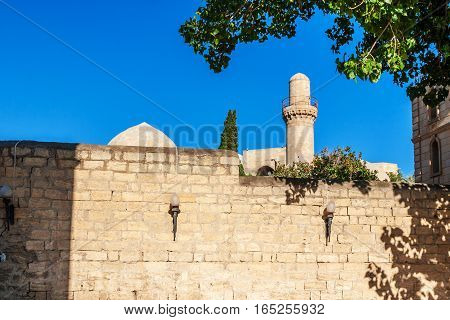 Panoramic View Of Baku Old Town.