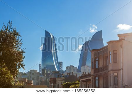 Flame Towers: View From Old Town