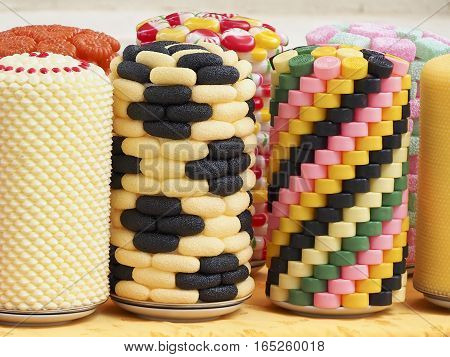 Traditional Korean sweets prepared for a special occasion.