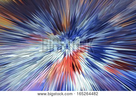 the image of multi-colored explosion is very bright