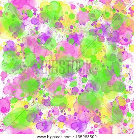 Watercolor seamless pattern.  Watercolor  illustration