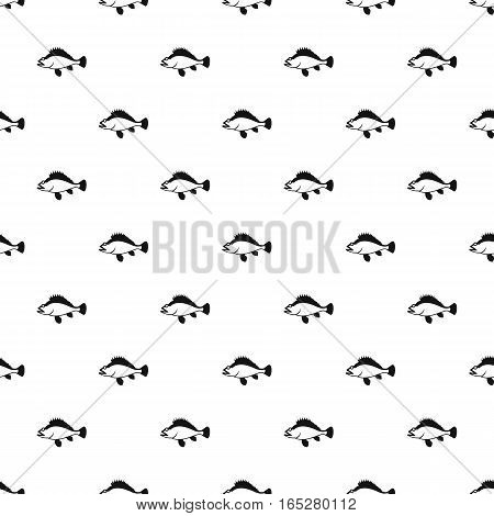 Ruff fish pattern. Simple illustration of ruff fish vector pattern for web design
