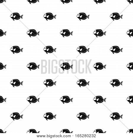 Surgeon fish pattern. Simple illustration of surgeon fish vector pattern for web design