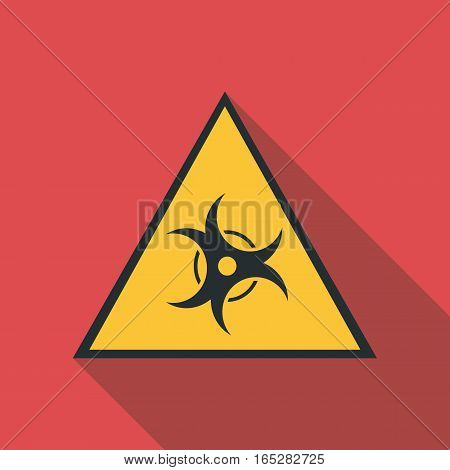 Biological threat icon. Flat illustration of biological threat vector icon for web