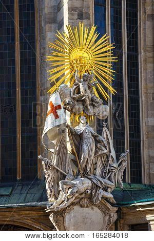 St. Stephen's Cathedral in Vienna Austria, architectural details