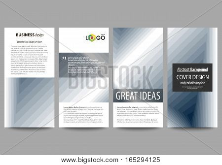 Flyers Set Modern Vector Photo Free Trial Bigstock