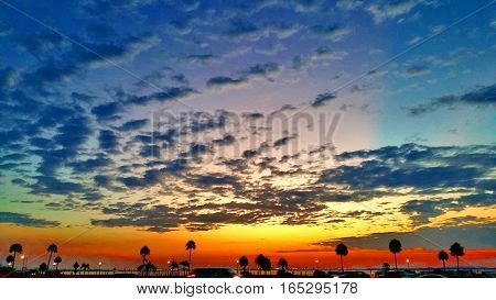 South Tampa Bay sunrise early morning walk