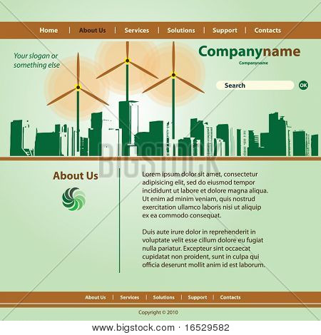 Site Web Template vecteur