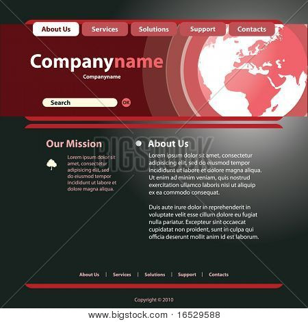 Site Web Template vecteur