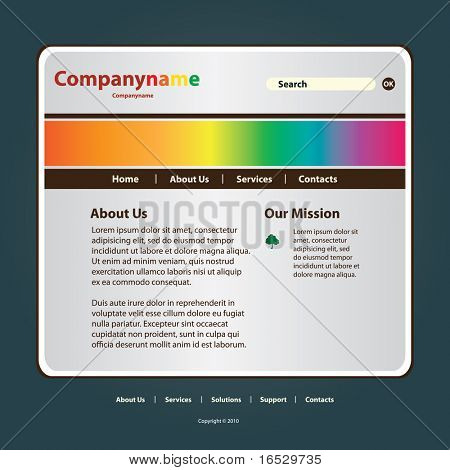 Site Web Template vecteur
