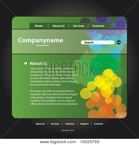 Site Web Template vecteur