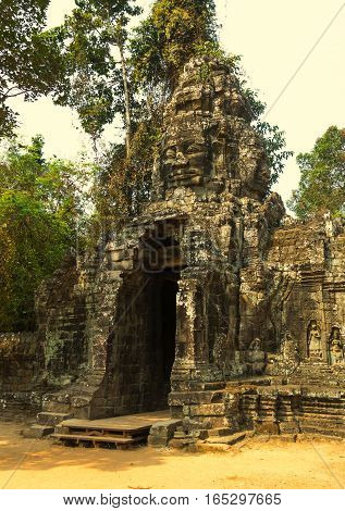 Temple of Angkor Wat. Siem Reap. Khmer civilization. Travel photos from Cambodia