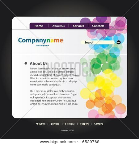 Site Web Template vecteur