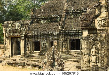 Temple of Angkor Wat. Siem Reap. Khmer civilization. Travel photos from Cambodia