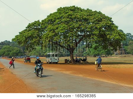 Temple of Angkor Wat. Siem Reap. Khmer civilization. Travel photos from Cambodia