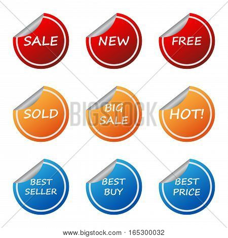 sale promotion sticker label set,vector Illustration EPS10