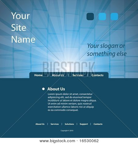 Site Web Template vecteur