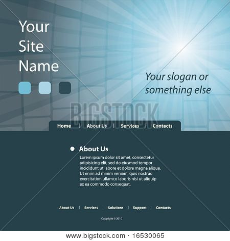 Site Web Template vecteur