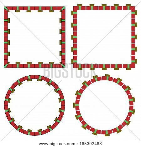 art design decorative frames border set,vector Illustration EPS10