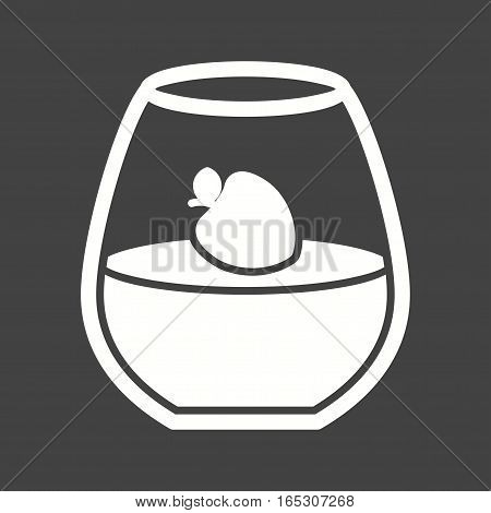 Cotta, panna, dessert icon vector image. Can also be used for european cuisine. 