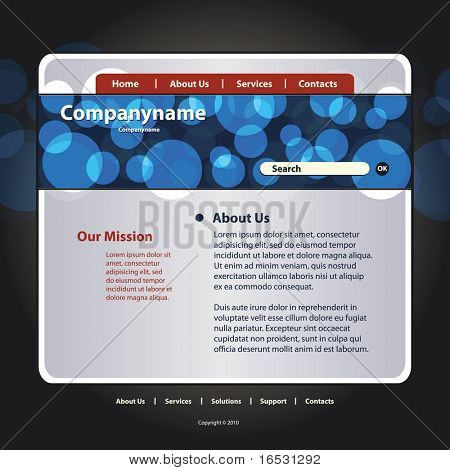 Site Web Template vecteur