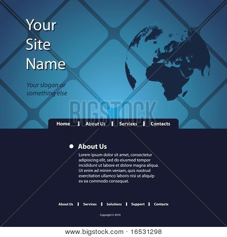 Site Web Template vecteur