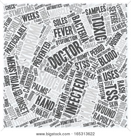 Can Toxic Shock Syndrome Be Prevented text background wordcloud concept