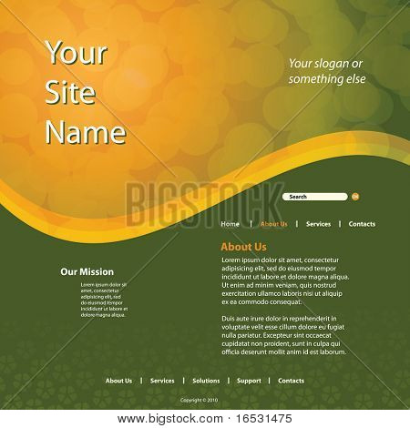 Site Web Template vecteur