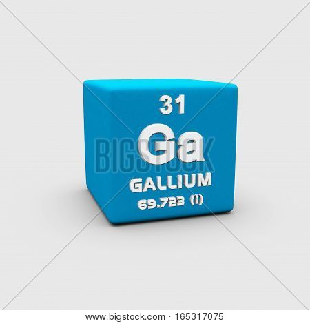 Gallium is a chemical element with symbol Ga and atomic number 31.