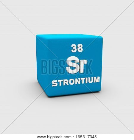 Strontium is a chemical element with symbol Sr and atomic number 38.