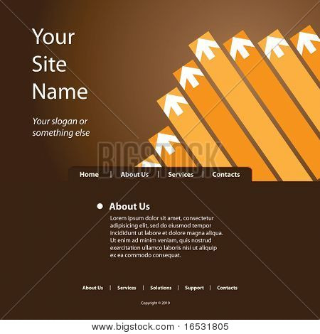 Site Web Template vecteur