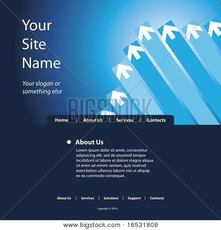 Site Web Template vecteur