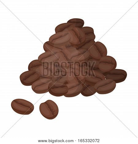 Brazilian coffee icon in cartoon design isolated on white background. Brazil country symbol stock vector illustration.
