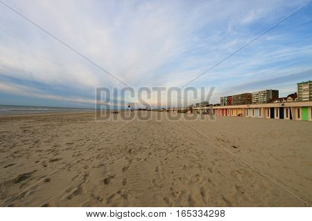 the beach of the Touquet , PAS-DE-Calais, hauts de France , France