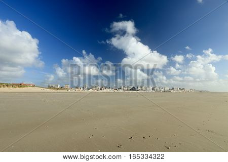 the beach of the Touquet , PAS-DE-Calais, hauts de France , France